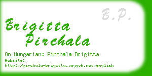 brigitta pirchala business card